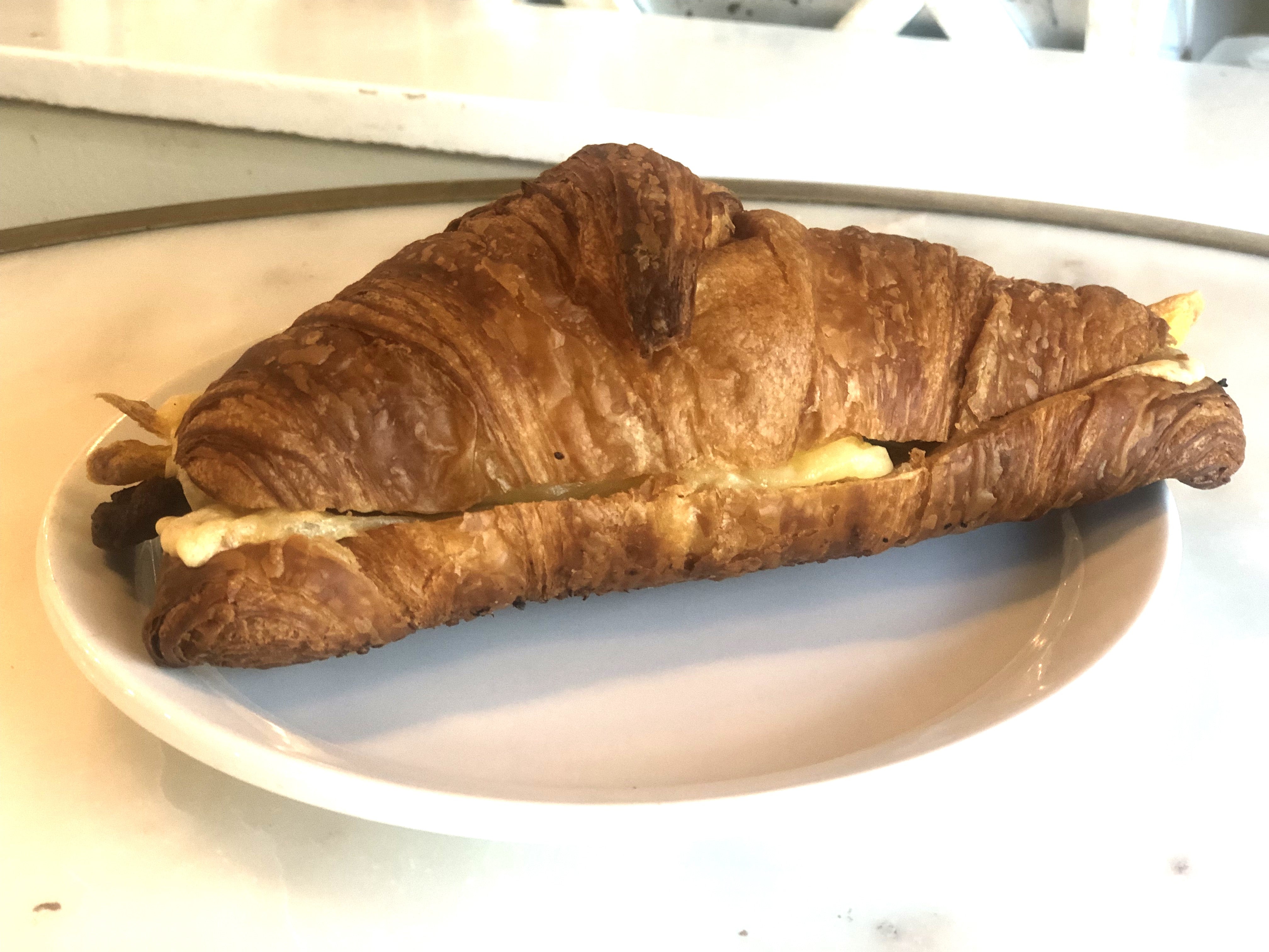 Egg and bacon croissant – Belle Pastry